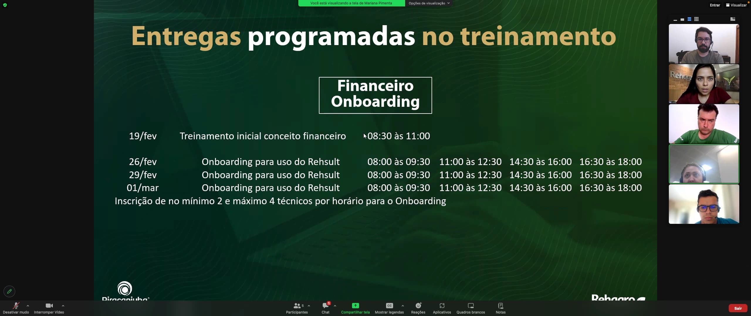 Registro da implantação do Rehsult no primeiro cliente
